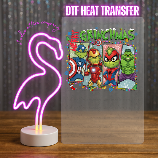 Grinchmas, Heat transfer, Press and peel, Full color, Instant press, MTO, 5546