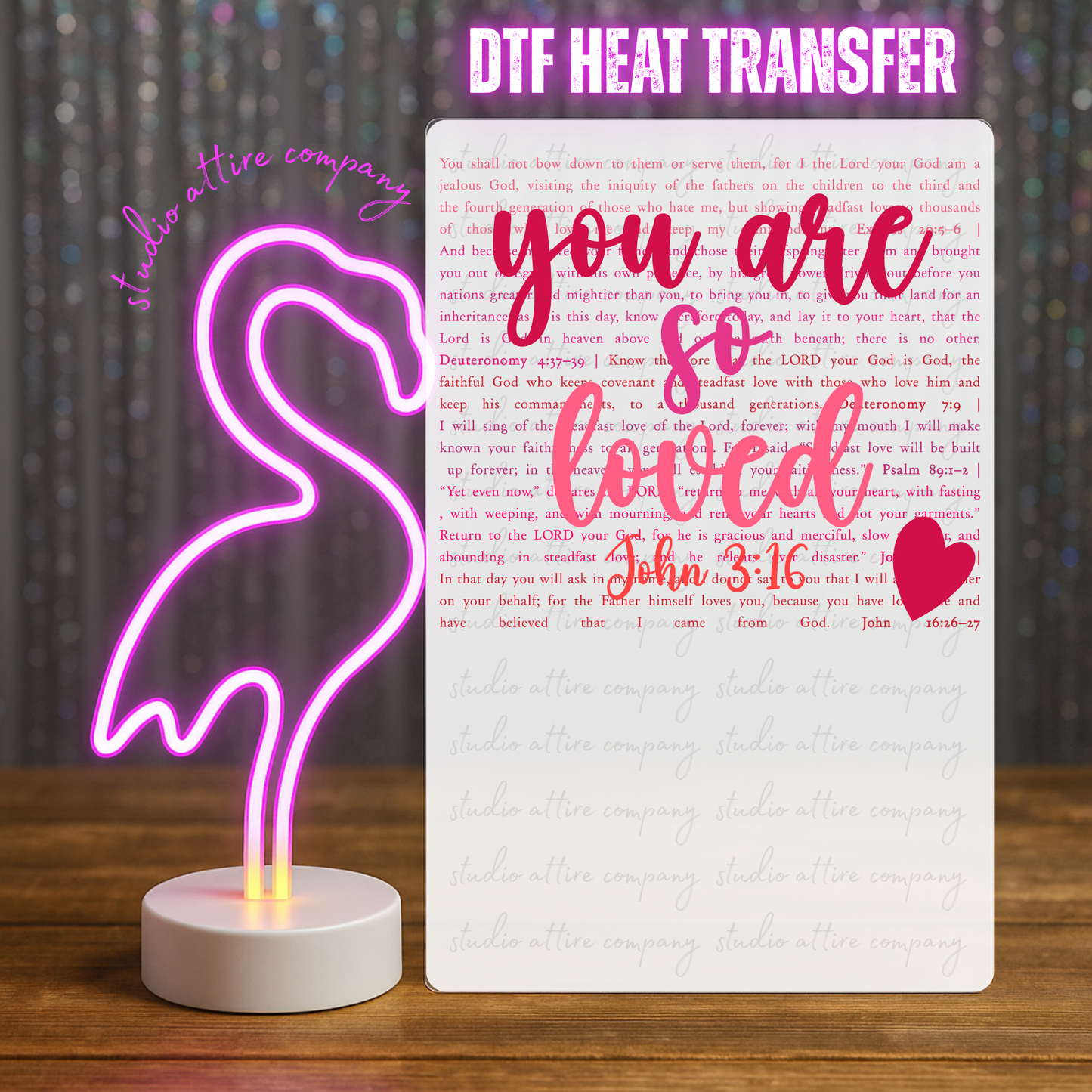 You are so loved Valentine, Heat transfer, Press and peel, Full color, Instant press, MTO