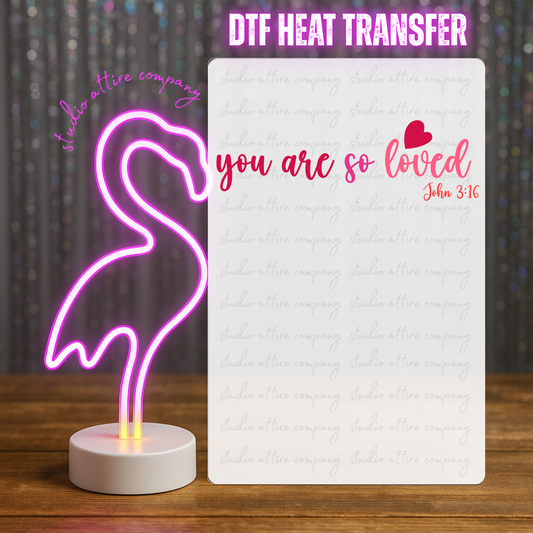 You are so loved, sleeve, Valentine, Heat transfer, Press and peel, Full color, Instant press, MTO