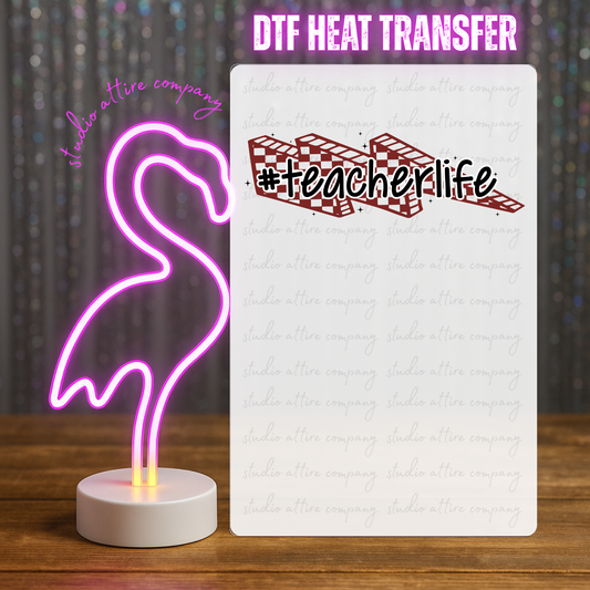 Cupids favorite teacher, sleeve, Valentine, Heat transfer, Press and peel, Full color, Instant press, MTO