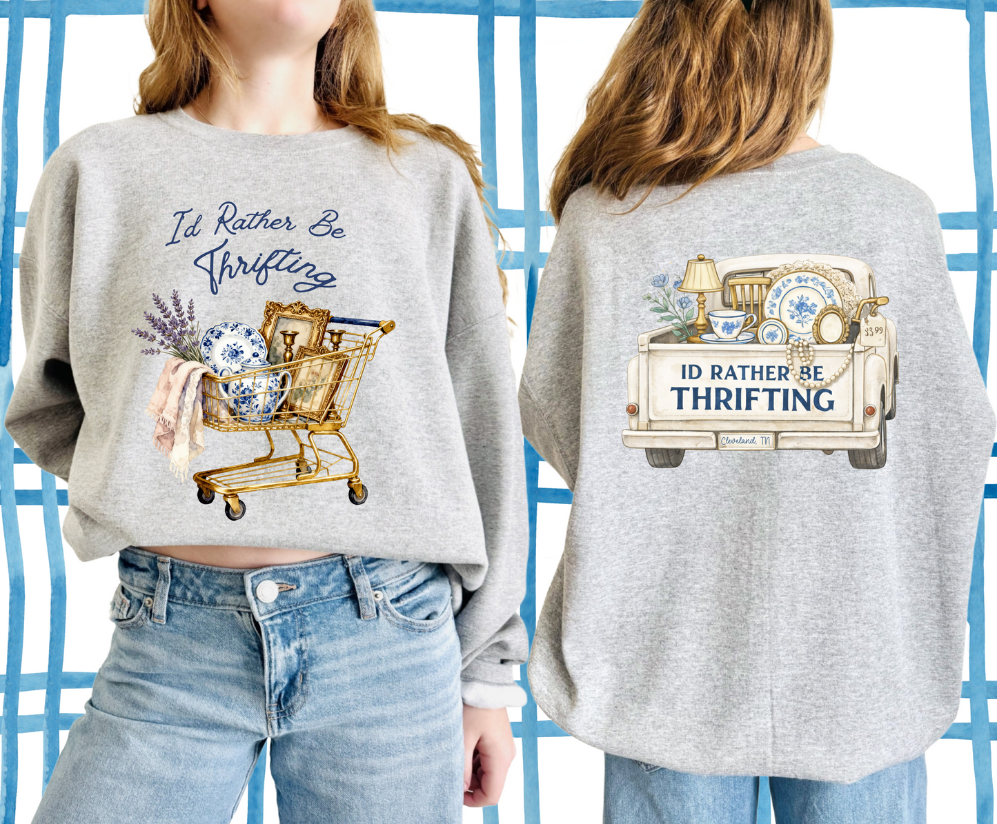 I'd rather be thrifting, Valentines, Sweatshirt, 5581, 5582