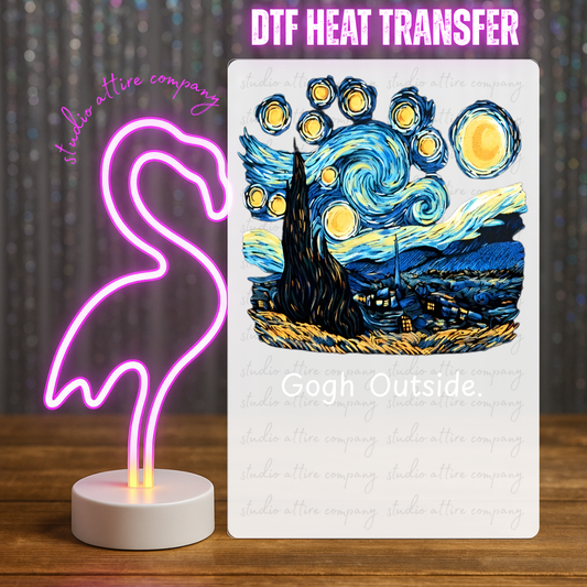 Gogh outside, Heat transfer, Press and peel, Full color, Instant press, MTO (Copy)