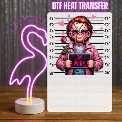 Be Mine, Chucky, Heat transfer, Press and peel, Full color, Instant press, MTO