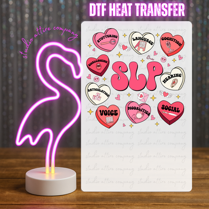 SLP, Candy Hearts, Valentine, Heat transfer, Press and peel, Full color, Instant press, MTO