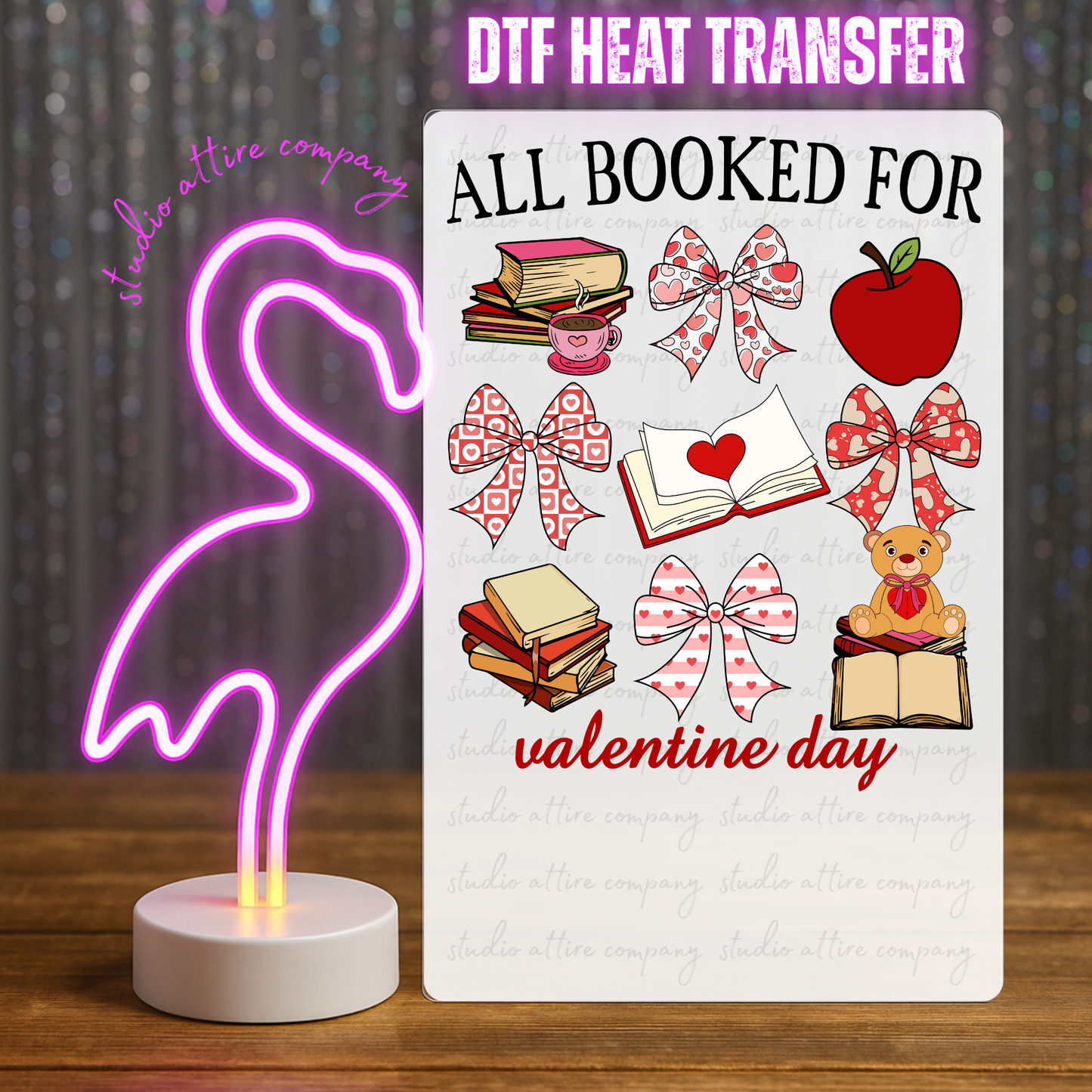 All booked for Valentine day, Valentine, Heat transfer, Press and peel, Full color, Instant press, MTO
