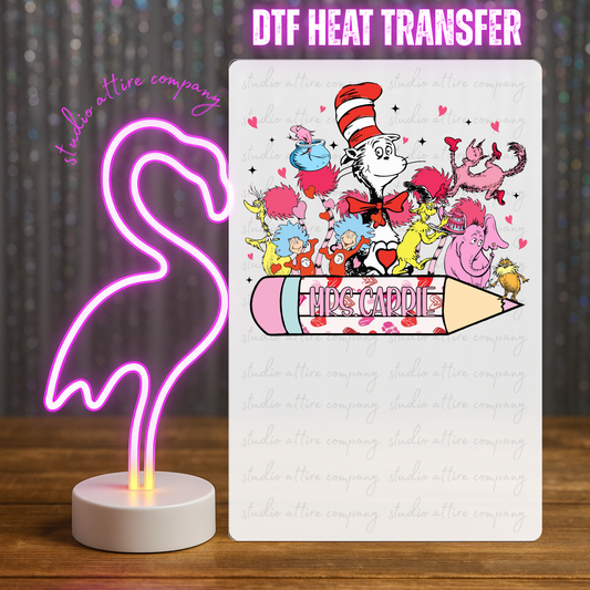 Mrs. Carrie, Valentine, Heat transfer, Press and peel, Full color, Instant press, MTO