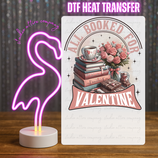 All booked for Valentine, Valentine, Heat transfer, Press and peel, Full color, Instant press, MTO