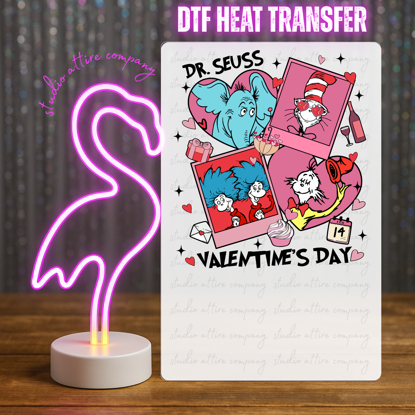 Dr. Seuss Valentine's Day, Valentine, Heat transfer, Press and peel, Full color, Instant press, MTO