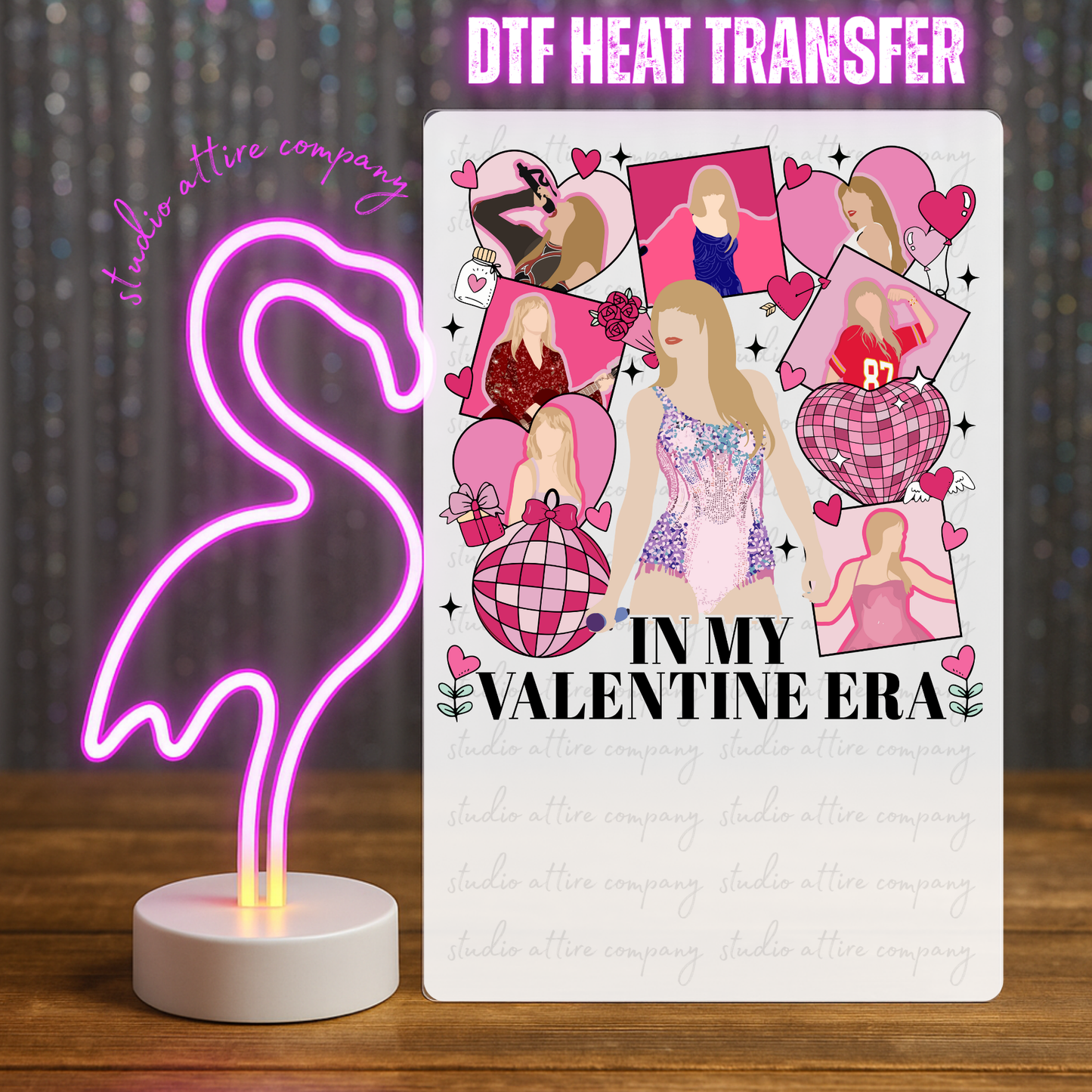 In my Valentines Era, Valentine, Heat transfer, Press and peel, Full color, Instant press, MTO