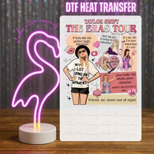 THE ERAS TOUR, Valentine, Heat transfer, Press and peel, Full color, Instant press, MTO