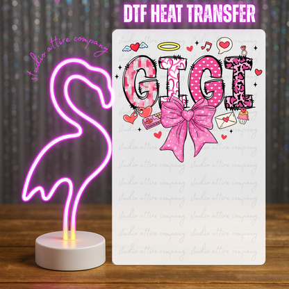 GIGI, Valentine, Heat transfer, Press and peel, Full color, Instant press, MTO