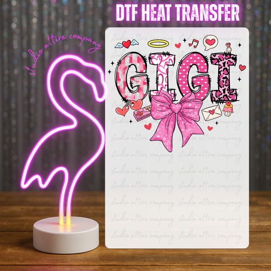 GIGI, Valentine, Heat transfer, Press and peel, Full color, Instant press, MTO