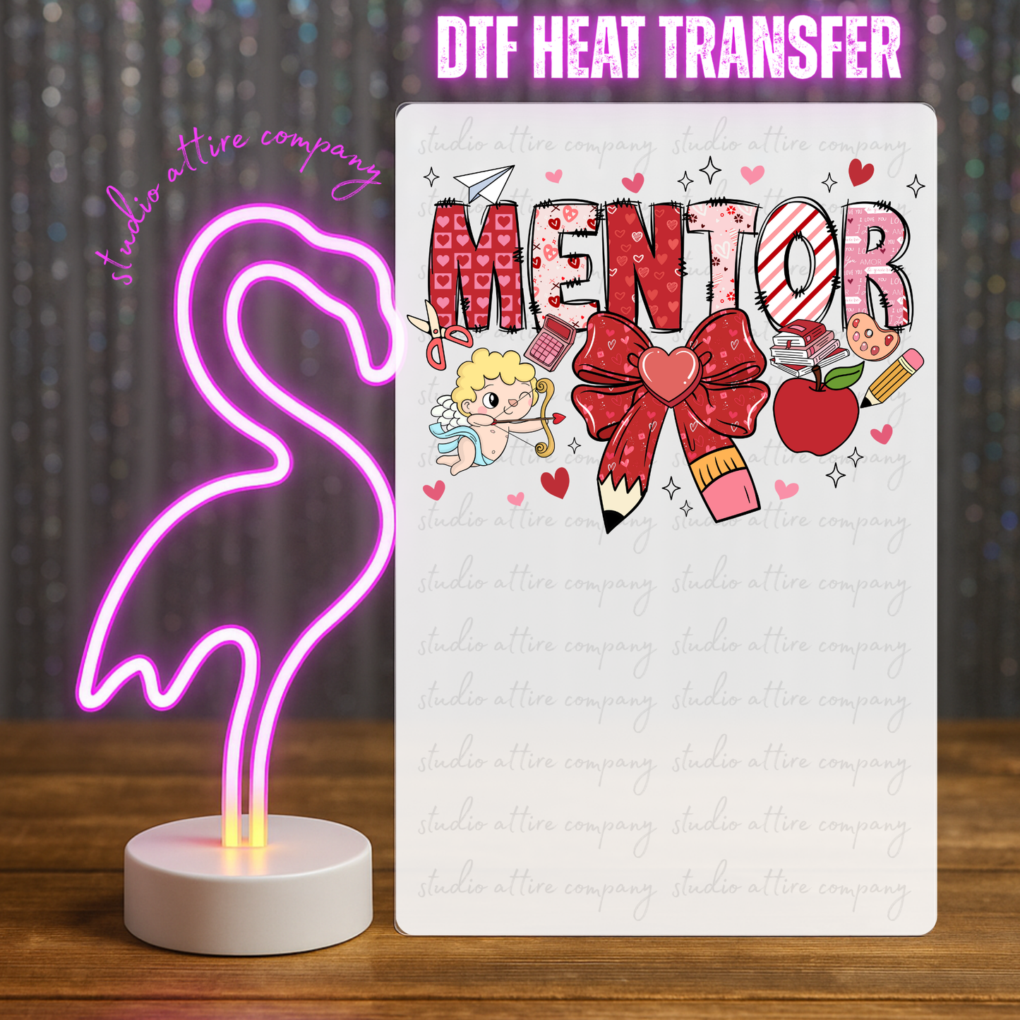 MENTOR, Valentine, Heat transfer, Press and peel, Full color, Instant press, MTO