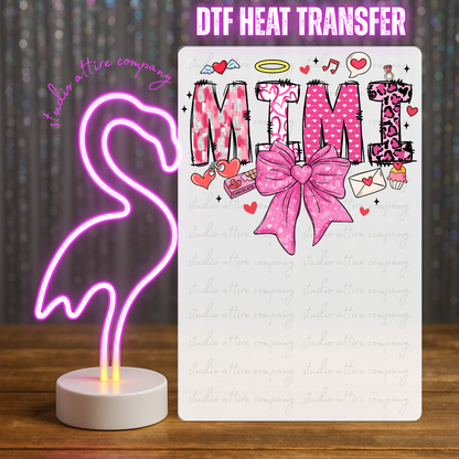 MIMI, Valentine, Heat transfer, Press and peel, Full color, Instant press, MTO
