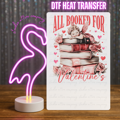 ALL BOOKED FOR VALENTINE'S, Valentine, Heat transfer, Press and peel, Full color, Instant press, MTO