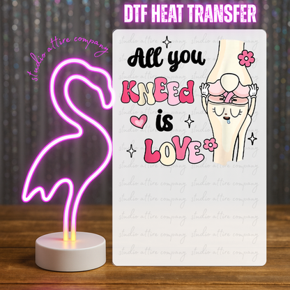 ALL YOU KNEED IS LOVE, Heat Transfer, Press and peel, Full color, Instant press, MTO