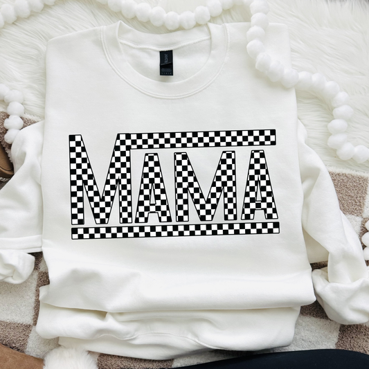 Mama Checkered print, Sweatshirt, 611