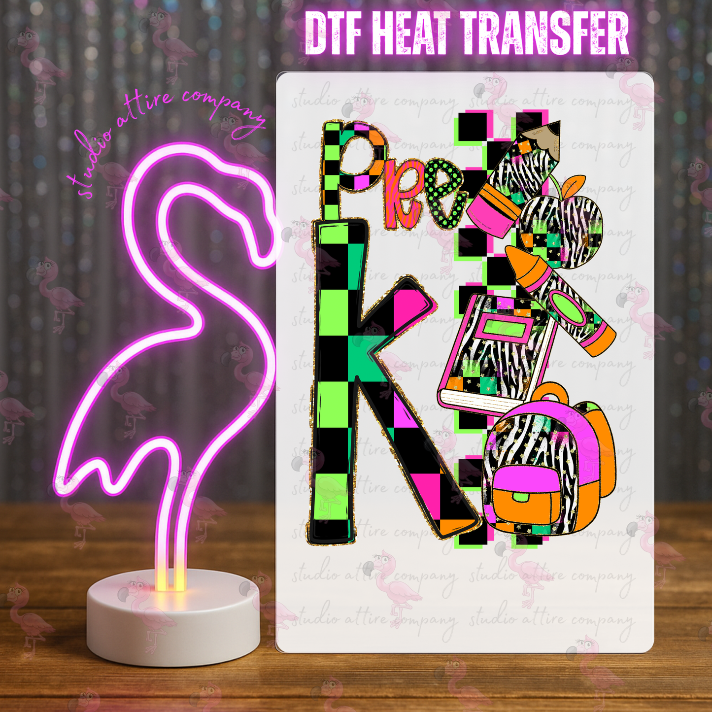 Pre K, DTF Heat Transfer, Press and peel, Full color, Instant press, MTO