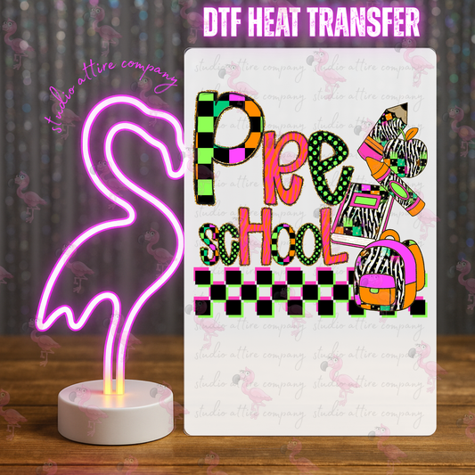 Pre school, DTF Heat Transfer, Press and peel, Full color, Instant press, MTO