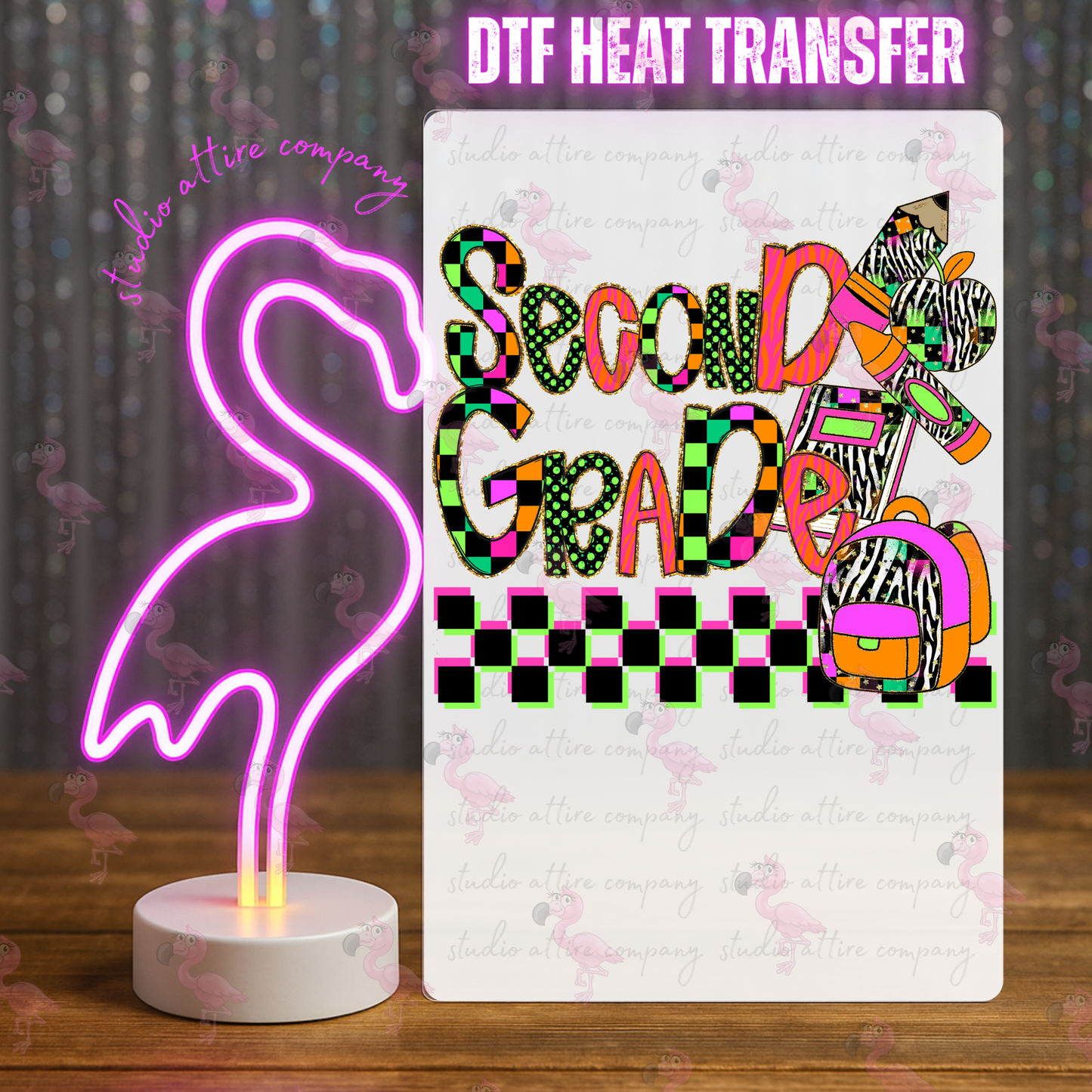 Second grade, DTF Heat Transfer, Press and peel, Full color, Instant press, MTO