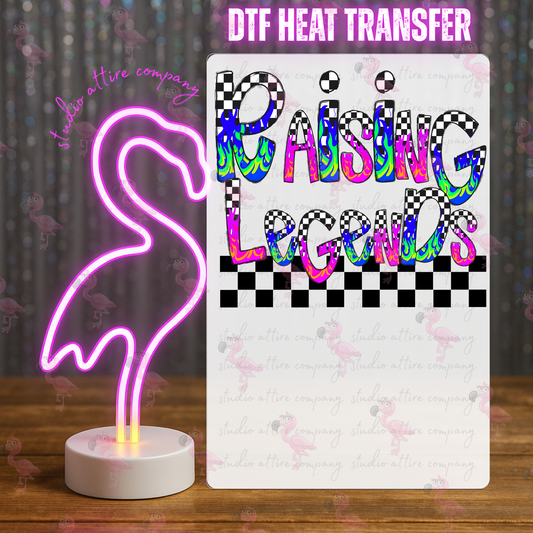 Raising legends, DTF Heat Transfer, Press and peel, Full color, Instant press, MTO