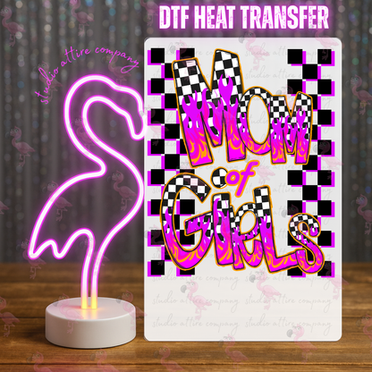 Mom of girls, DTF Heat Transfer, Press and peel, Full color, Instant press, MTO