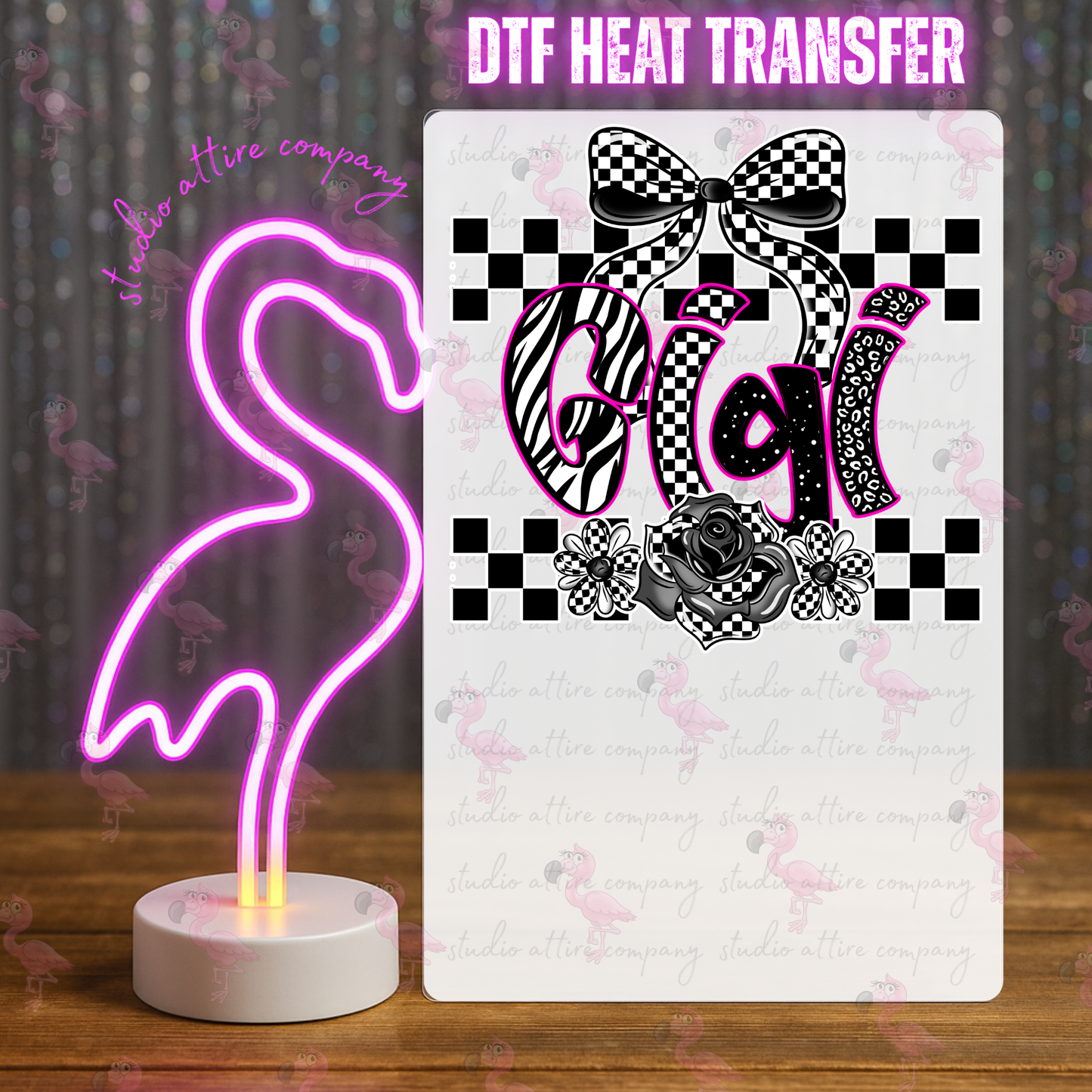 Gigi, DTF Heat Transfer, Press and peel, Full color, Instant press, MTO