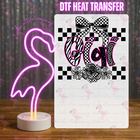 Gigi, DTF Heat Transfer, Press and peel, Full color, Instant press, MTO