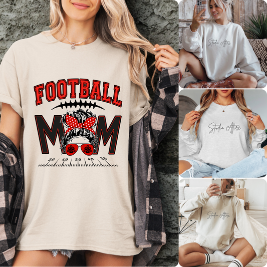 Football mom, Graphic Apparel - 626