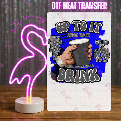 Blue and gray man hand, up to it, DTF Heat Transfer, Press and peel, Full color, Instant press, MTO