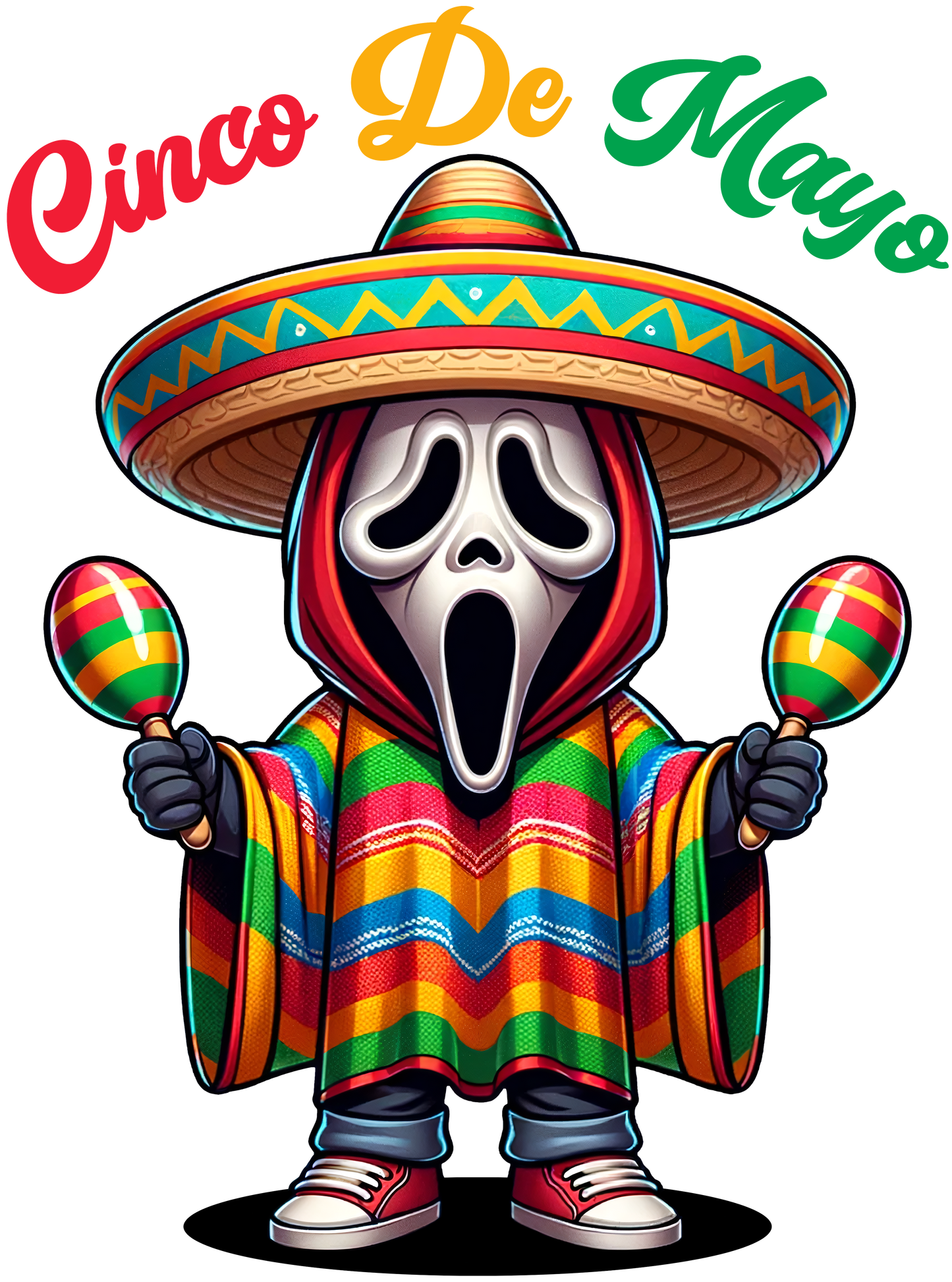 horror, cinco de mayo, heat transfer, press and peel