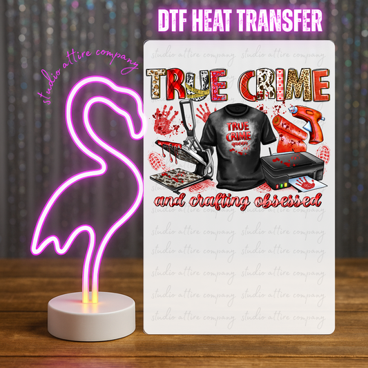 True Crime, Heat transfer, Press and peel, Full color, Instant press, MTO