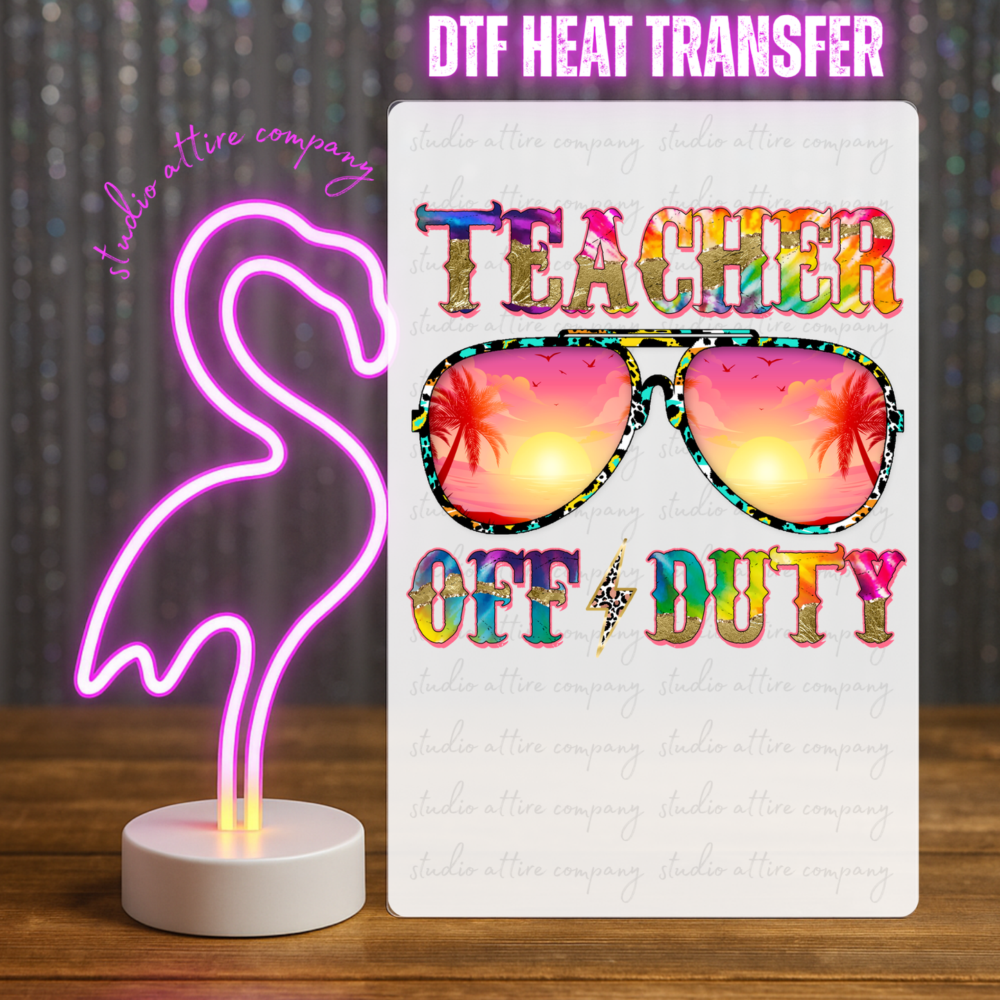 Teacher, Summer, DTF Heat Transfer, Press and peel, Full color, Instant press, MTO