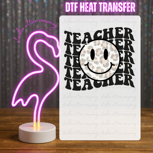 Teacher, DTF Heat Transfer, Press and peel, Full color, Instant press, MTO