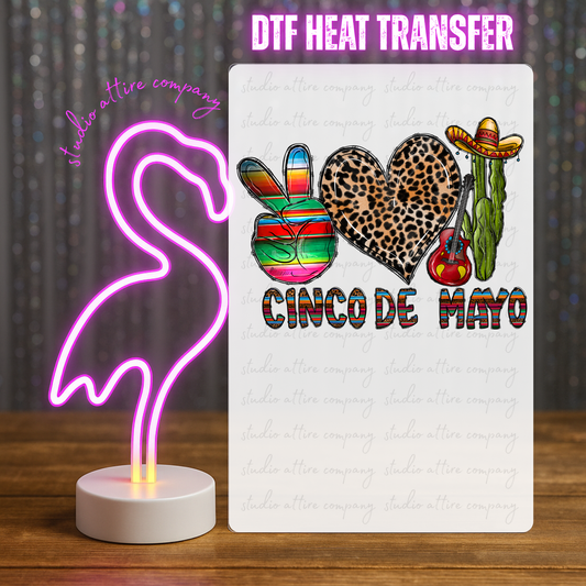 Cinco de mayo, Heat transfer, Press and peel, Full color, Instant press, MTO