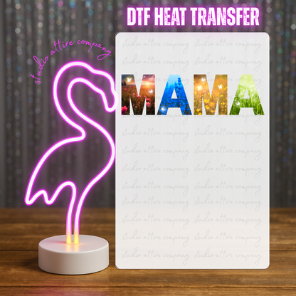 Mama, Heat transfer, Press and peel, Full color, Instant press, MTO