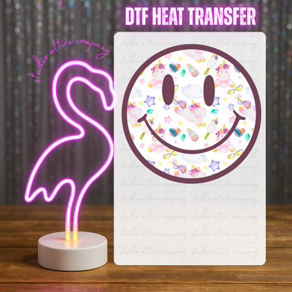 Baby Smiley, Heat transfer, Press and peel, Full color, Instant press, MTO