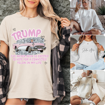 Pink Trump, Graphic Apparel - 945