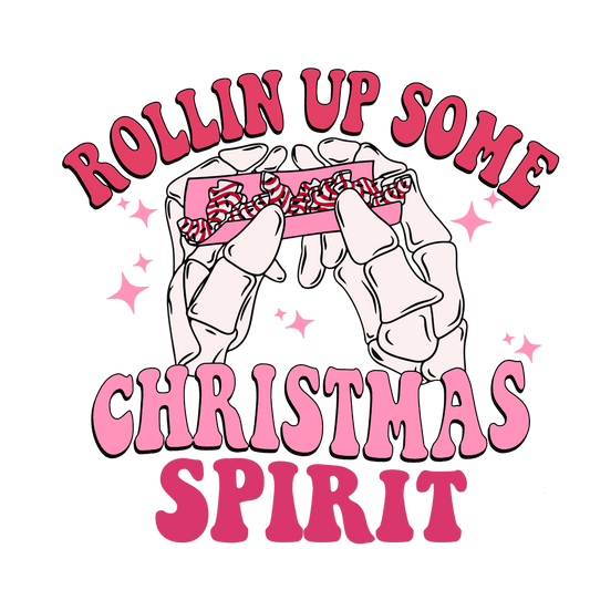 Rolling Christmas spirit, heat transfer, press and peel
