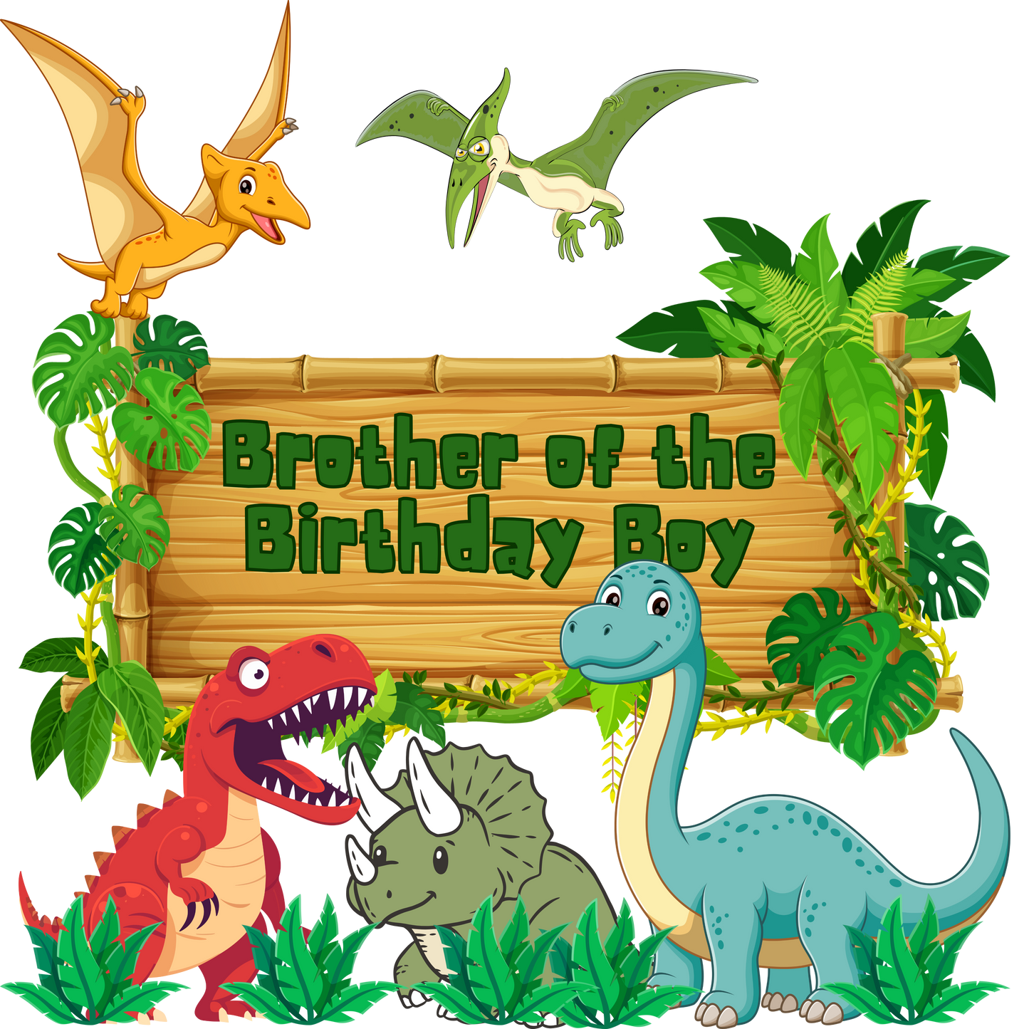 Dinosaur birthday boy theme set, Press-ready, Transfer only, MTO