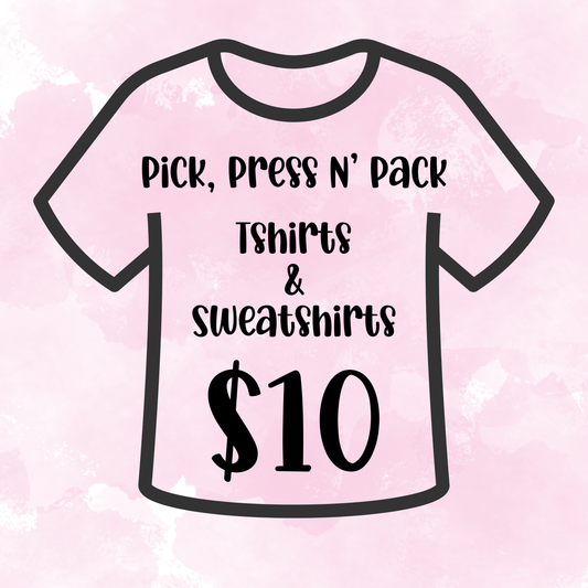 Pick, Press N' Pack LIVE ONLY, Tshirts