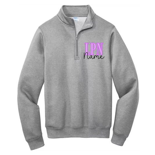 LPN, Custom, 1/4 Zip Pullover - Port & Co