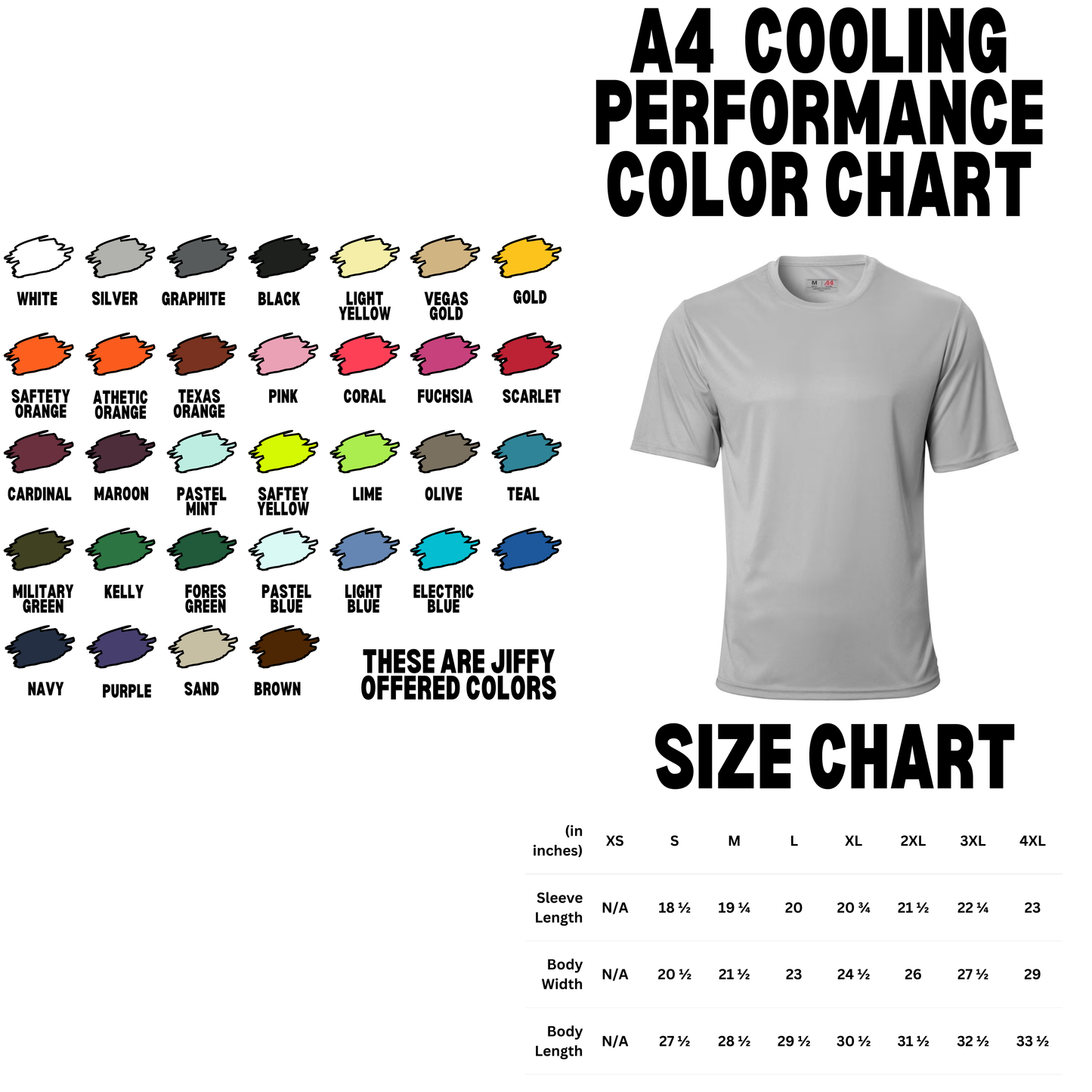 Custom A4 - Cooling Performance T-shirt