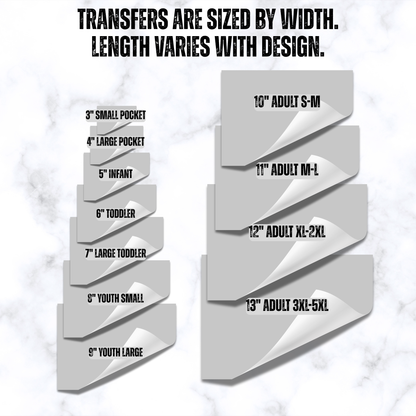 Custom DTF Transfer - Regular Film - Instant Peel