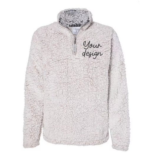 Custom 1/4 zip Sherpa - J America