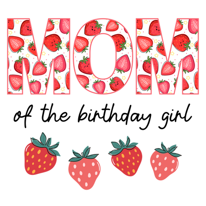 Strawberry theme set, first birthday girl, Press-ready, Transfer only, MTO