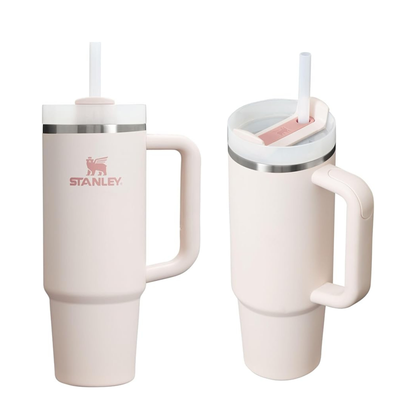Custom STANLEY Quencher H2.0 Tumbler with Handle and Straw