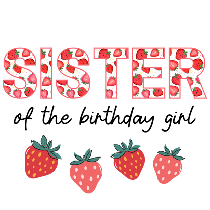Strawberry theme set, first birthday girl, Press-ready, Transfer only, MTO