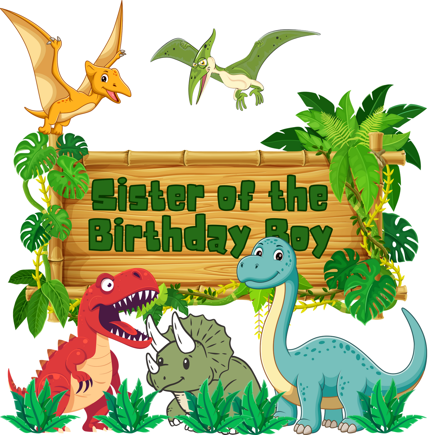Dinosaur birthday boy theme set, Press-ready, Transfer only, MTO