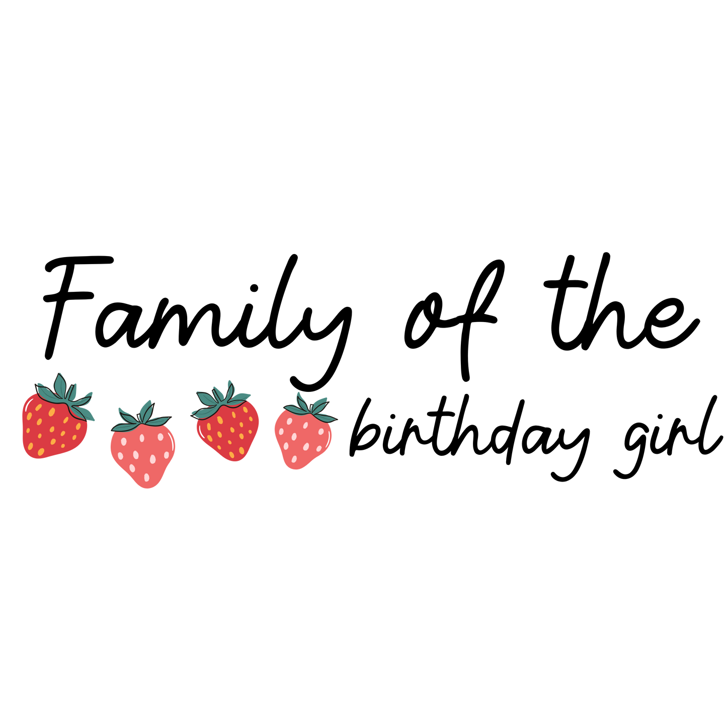 Strawberry theme set, first birthday girl, Press-ready, Transfer only, MTO